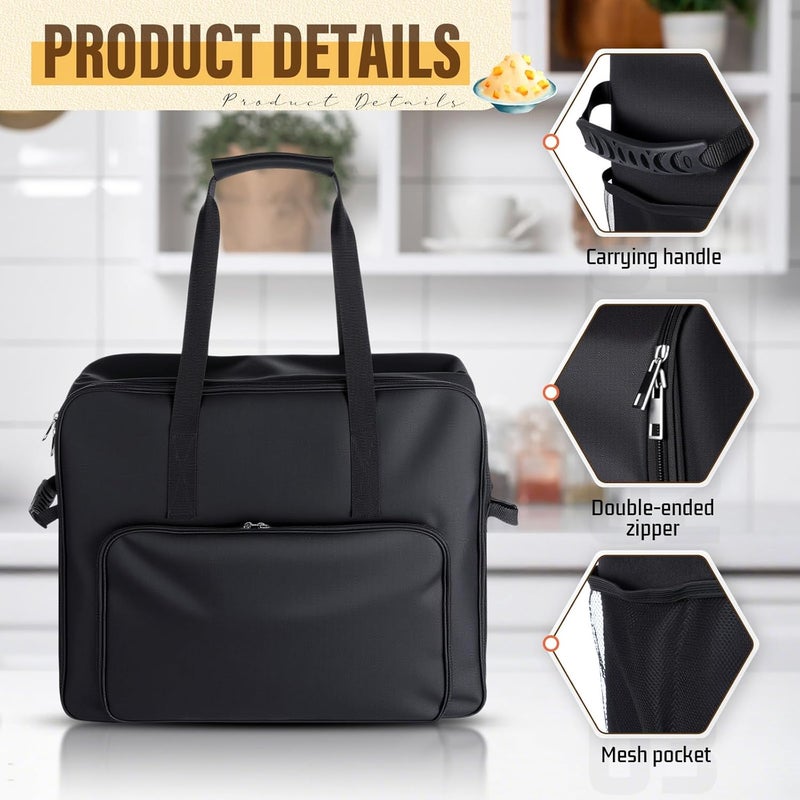 SilTriangle Christmas Carrying Bag Compatible with Ninja Slushi Slushie Machine Fs301 Portable Outdoor Frozen Drink Maker Travel Bag with Front-opening Design Carrier Case - Image 3